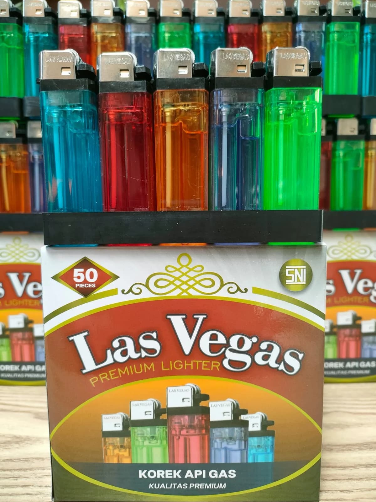 Korek Api Gas Las Vegas Premium Lighter (50 Pcs)