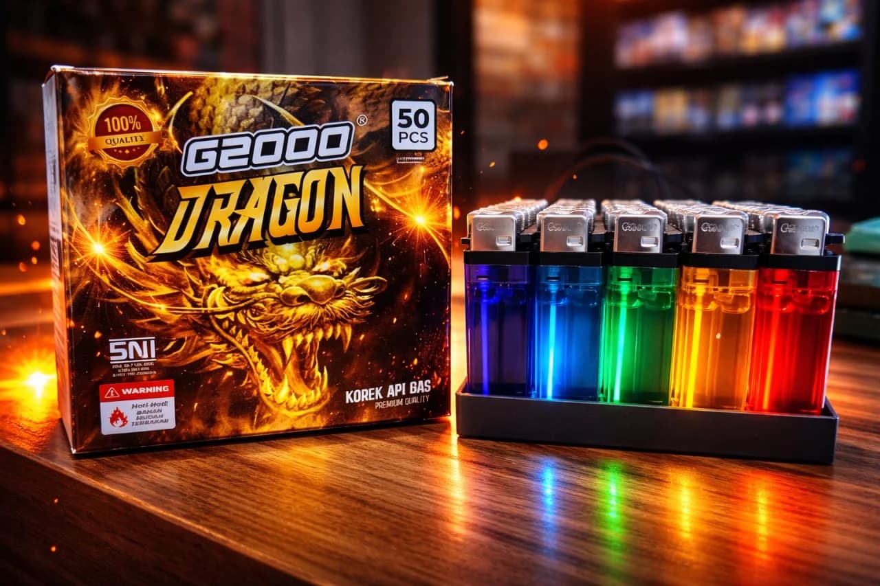 Korek Api G2000 Dragon Gold Edition Display (50 Pcs)