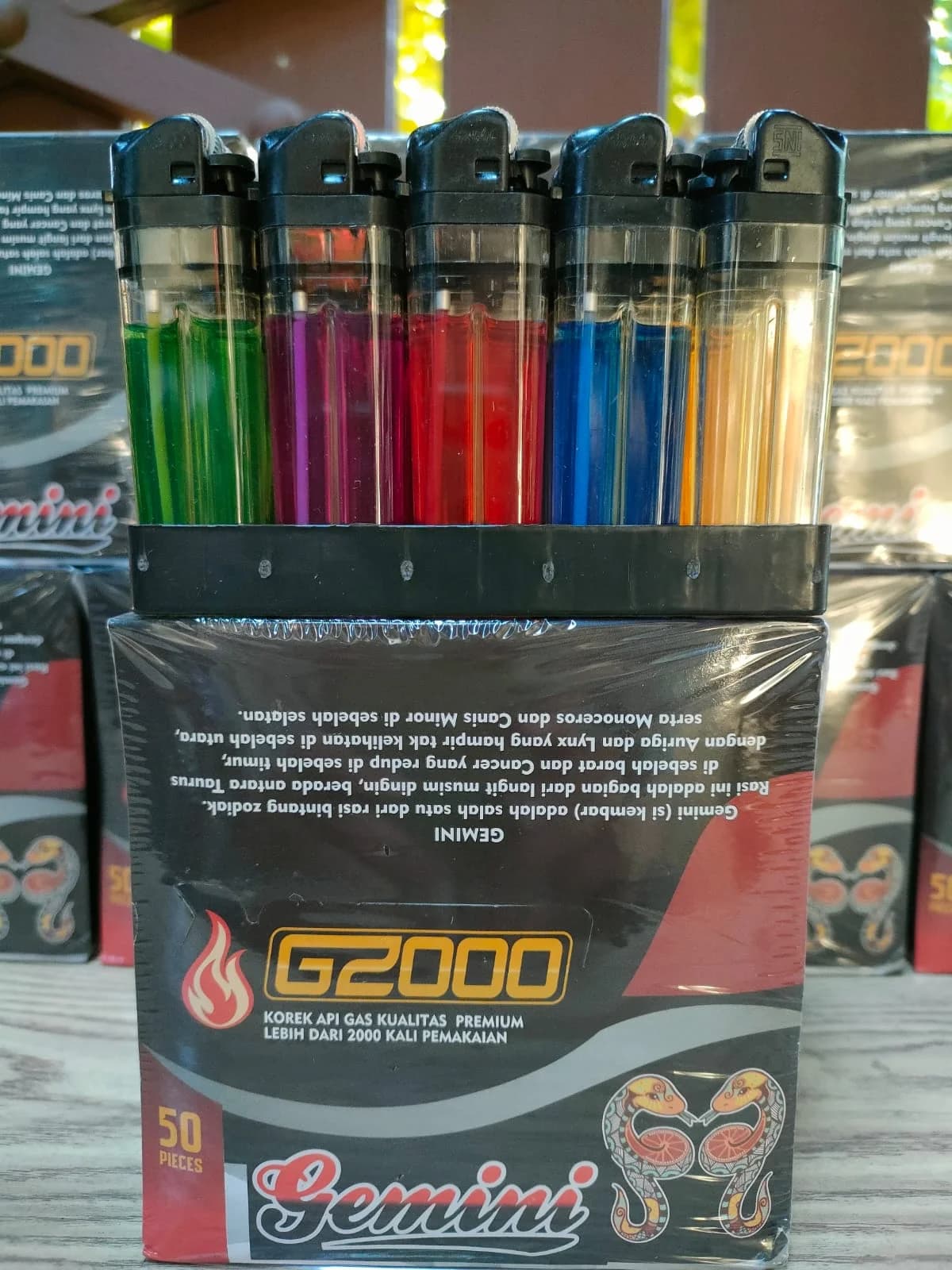 Korek Api Gas G2000 Gemini Zodiac Series (50 Pcs)