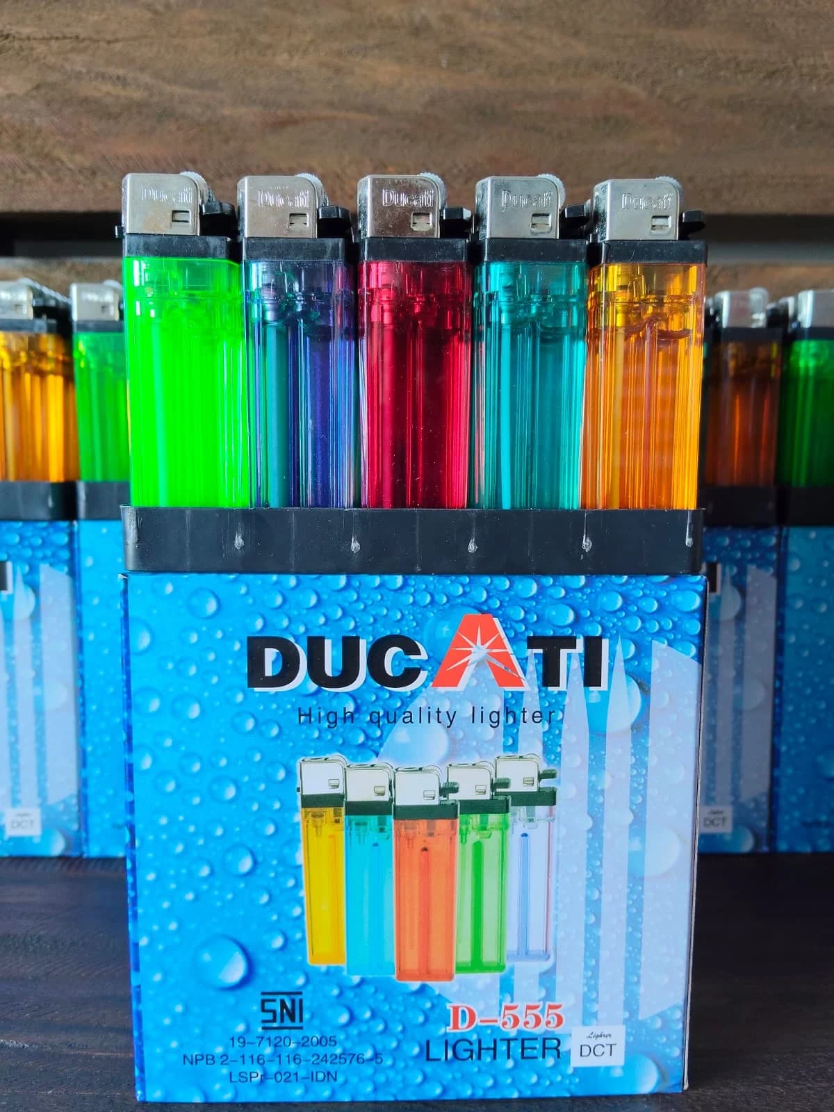 Korek Api Gas DUCATI D-555 Lighter DCT Crystal (50 Pcs)