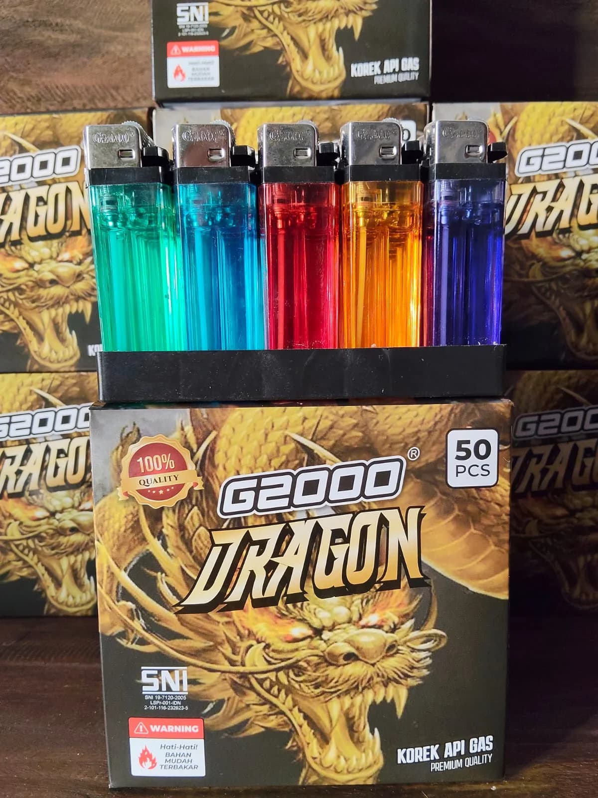 Korek Api Gas G2000 Dragon Premium (50 Pcs)